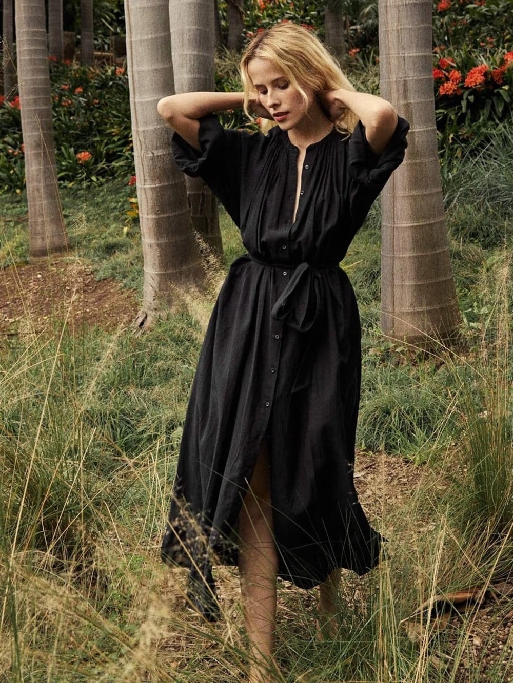 Doen Joan Dress in Black size M